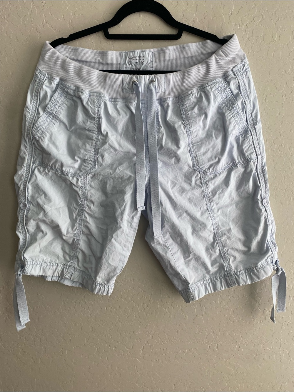Calvin Klein Performance Blue Quick Dry Cargo Shorts L